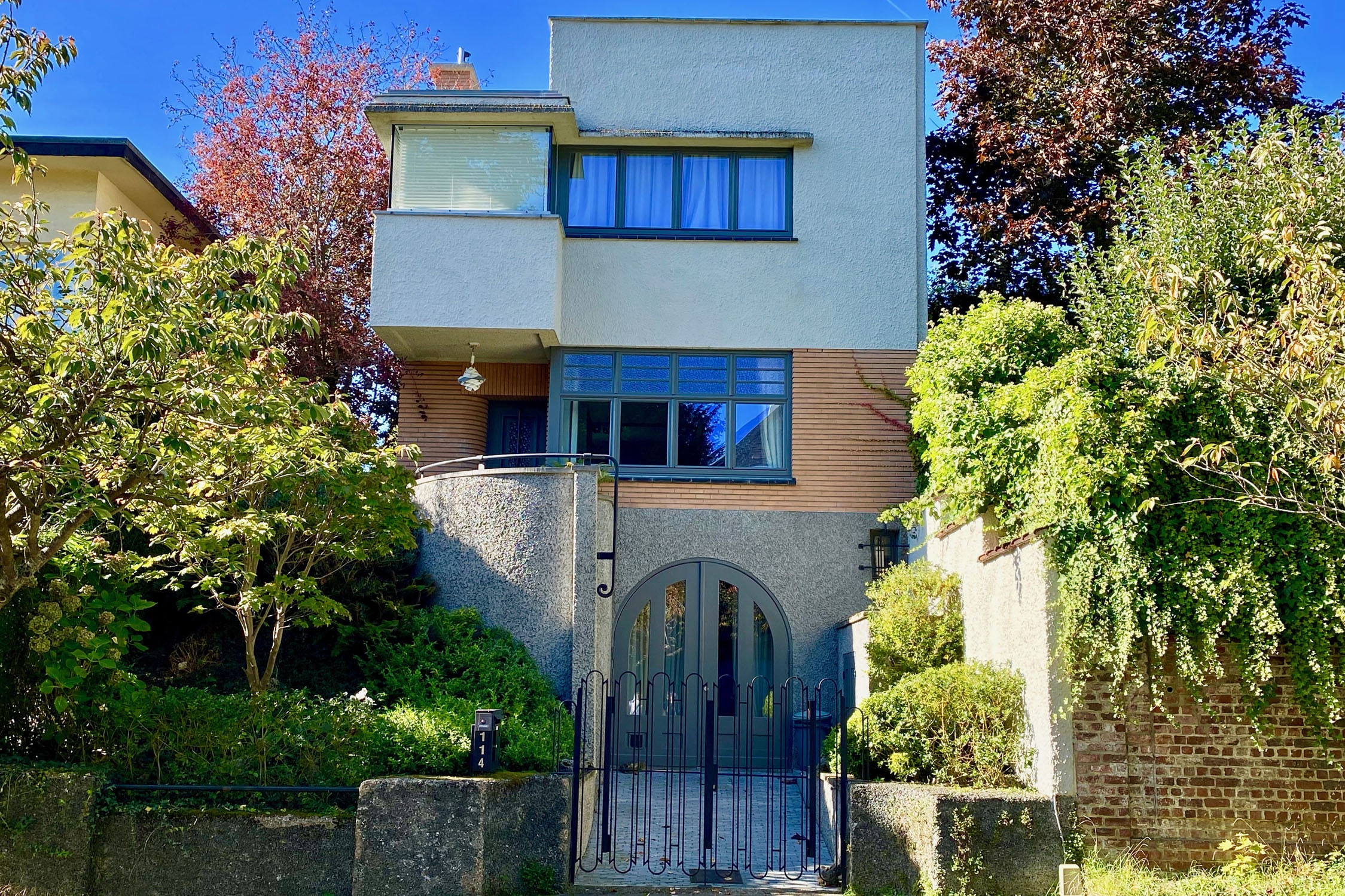 Narrow modernist villa