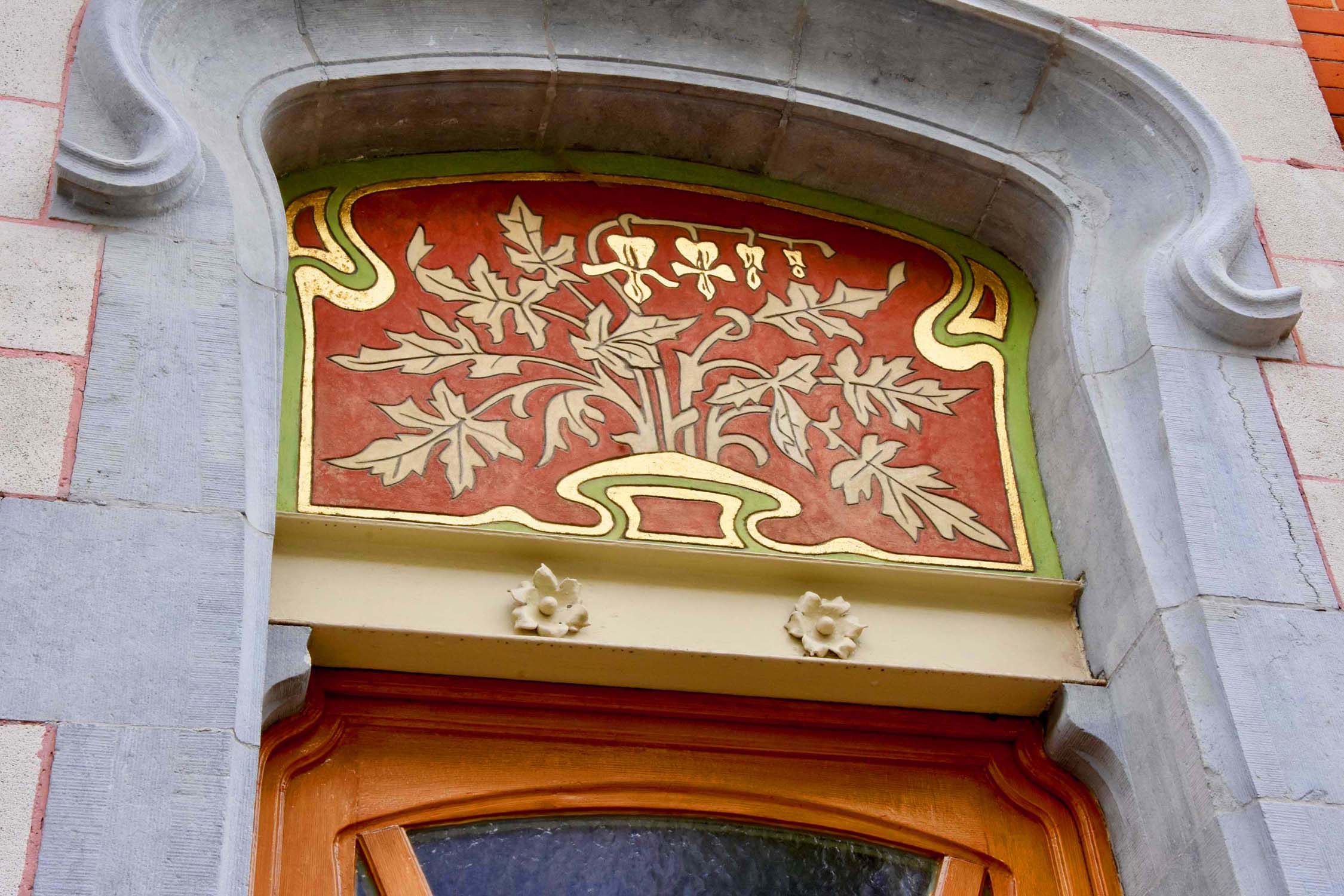 Art Nouveau house, signed Ernest Blerot